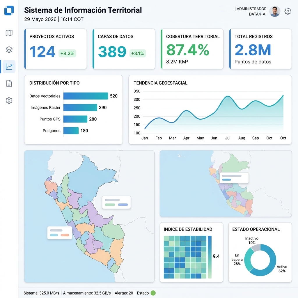 Dashboard de inteligencia territorial SIT Cloud